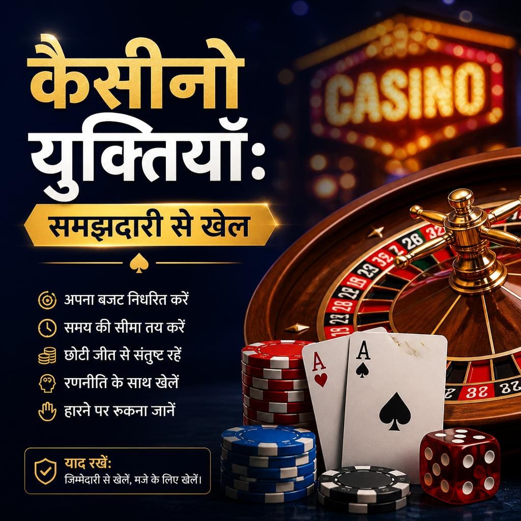 कैसीनो युक्तियाँ: समझदारी से खेल